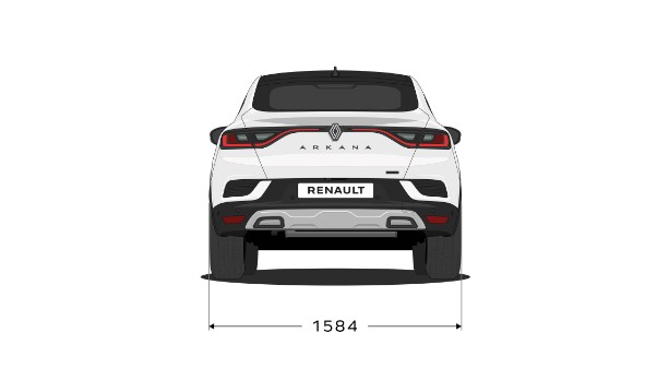 dimensions - modular design - Renault Arkana full hybrid E-Tech