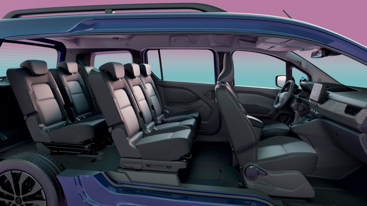 independent modular seats - modularity - Renault Grand Kangoo