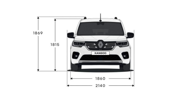 vehicle dimensions - modular layout - Renault Grand Kangoo
