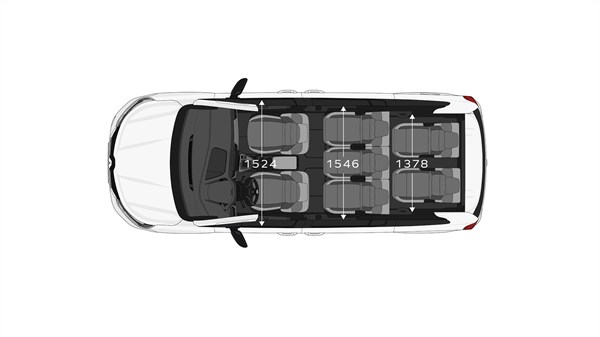 vehicle dimensions - modular layout - Renault Grand Kangoo
