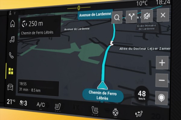 route planner - Renault 5 E-Tech electric