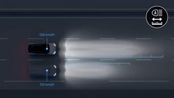 LED adaptive vision lights - Renault Scenic E-Tech electric