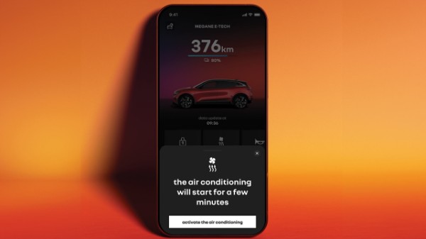 check the driving range and pre-heating via My Renault - Renault Megane E-Tech electric