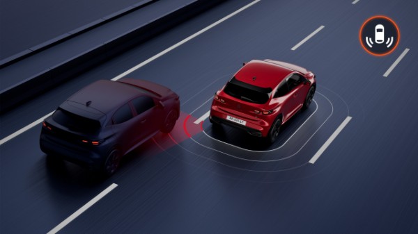 Blind spot warning - Renault Clio