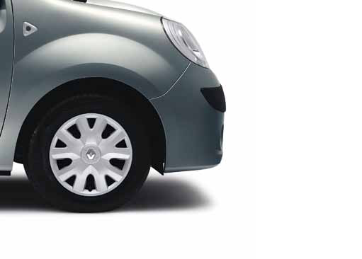 
														
														8. NUO VAGIŲ APSAUGOTI RATŲ GAUBTAI
														
														
Automobilių KANGOO EXPRESS ratų gaubtai
pritvirtinti taip, kad jų nebūtų galima pamesti ar
pavogti.	
